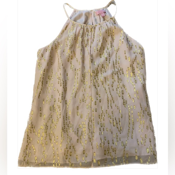 EUC Lilly Pulitzer Del Mar Silk Top - Picture 2 of 2